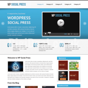 WP Social Press Theme